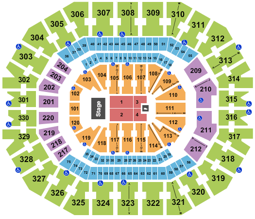 KFC Yum! Center Jeff Dunham Seating Chart